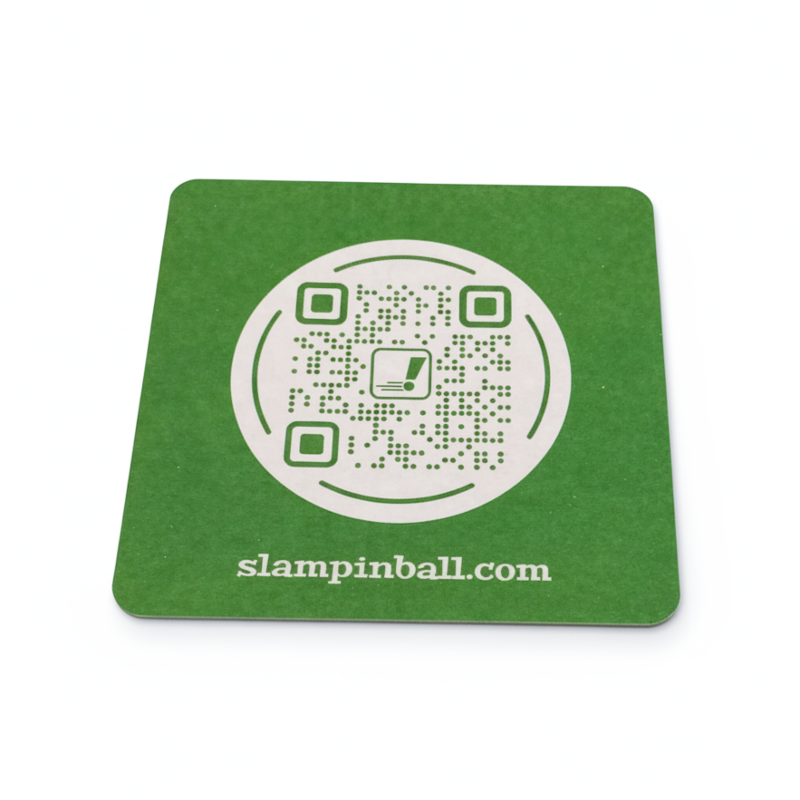 SLAM! Pinball Beer Mats x 6
