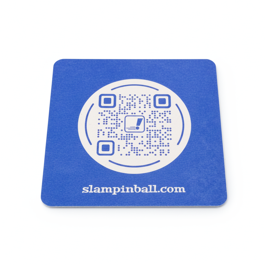 SLAM! Pinball Beer Mats x 6