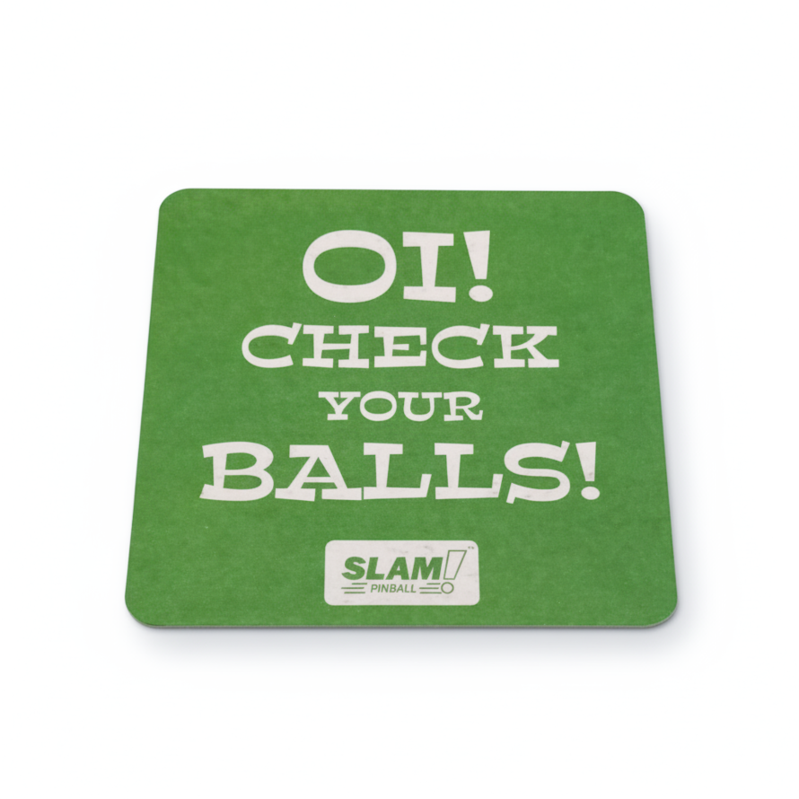 SLAM! Pinball Beer Mats x 6