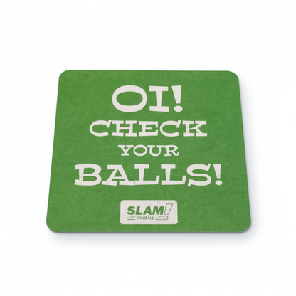 SLAM! Pinball Beer Mats x 6
