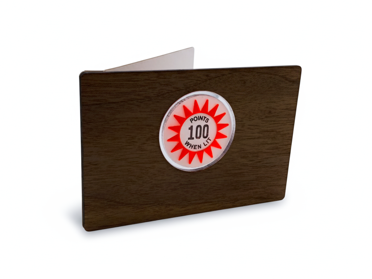 SLAM! Pinball Colour Pop Bumper Greeting Card