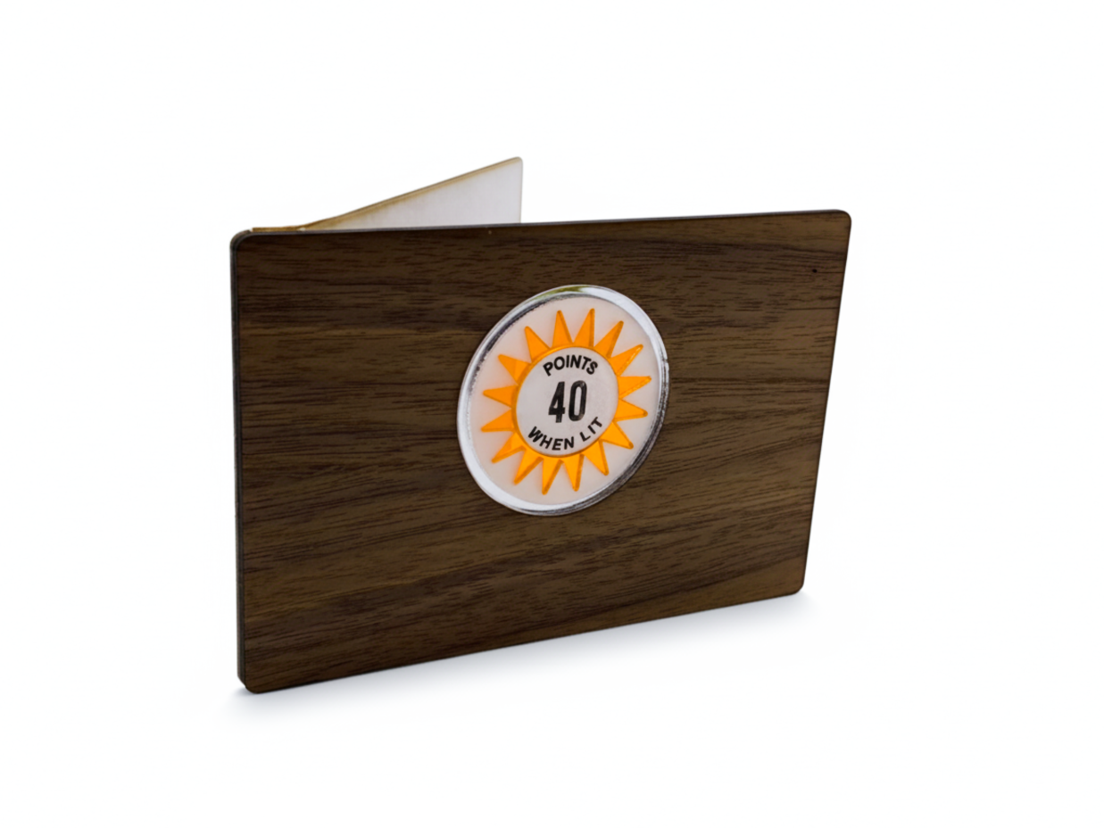 SLAM! Pinball Colour Pop Bumper Greeting Card