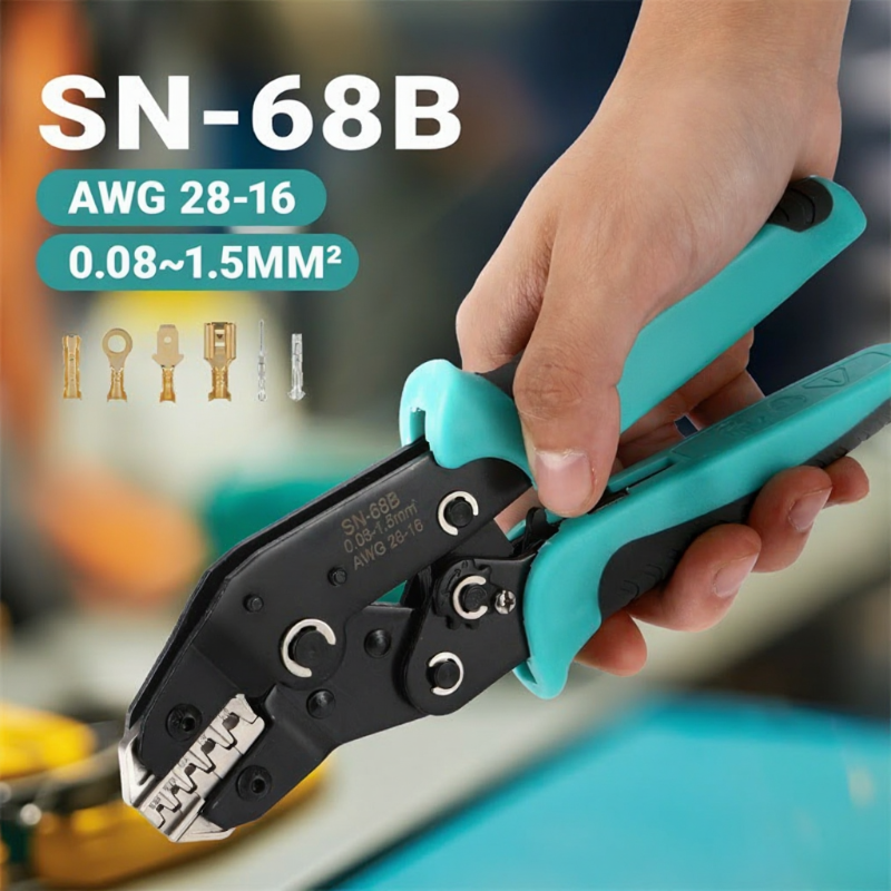 SLAM! Pinball Ratcheting Crimping Pliers SN-68B 28-16AWG