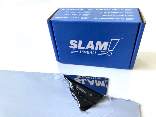 MORE STOCK DUE LATE JUNE: SLAM! Pinball Premium Mirror Blades - Super Mirror Silver Stainless Steel