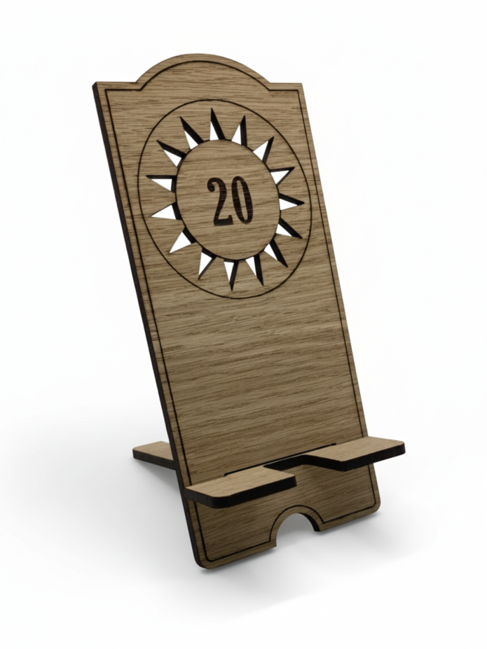 SLAM! Pinball Wooden Phone Holder Stand