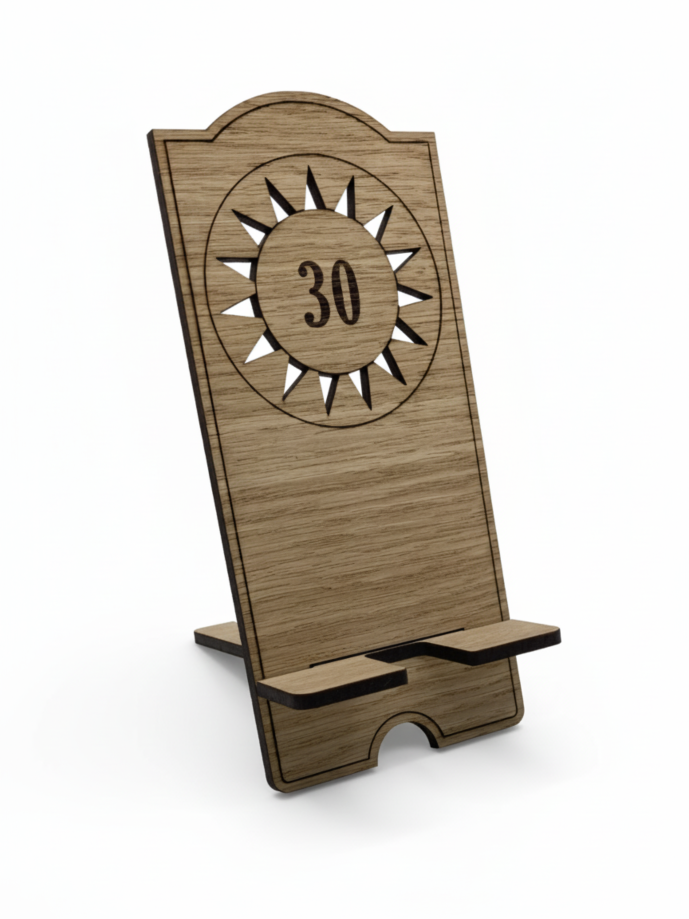 SLAM! Pinball Wooden Phone Holder Stand