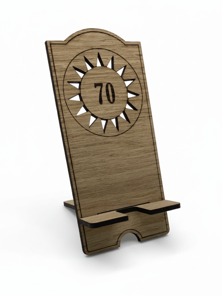 SLAM! Pinball Wooden Phone Holder Stand
