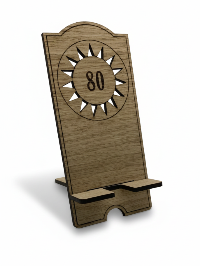 SLAM! Pinball Wooden Phone Holder Stand